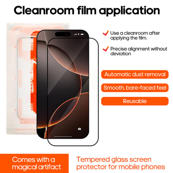 Skärmskyddsfilm för iPhone 17 Pro Max, integritetsskydd (2-pack)