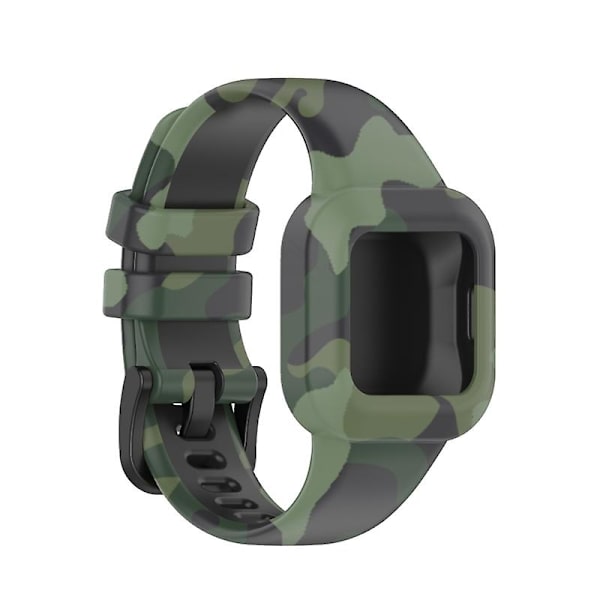 For Fit Jr 3/ Vivofit Jr 3 Slitstark rem Svettsäker bandarmband Camouflage Green