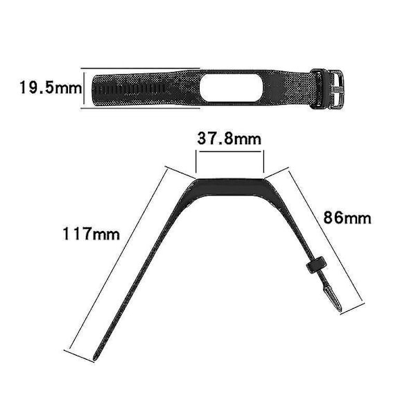 Slitstarkt mjukt silikonarmband med fodralsskydd handledsrem för GarminSmart 5 White, White B GarminSmart 5