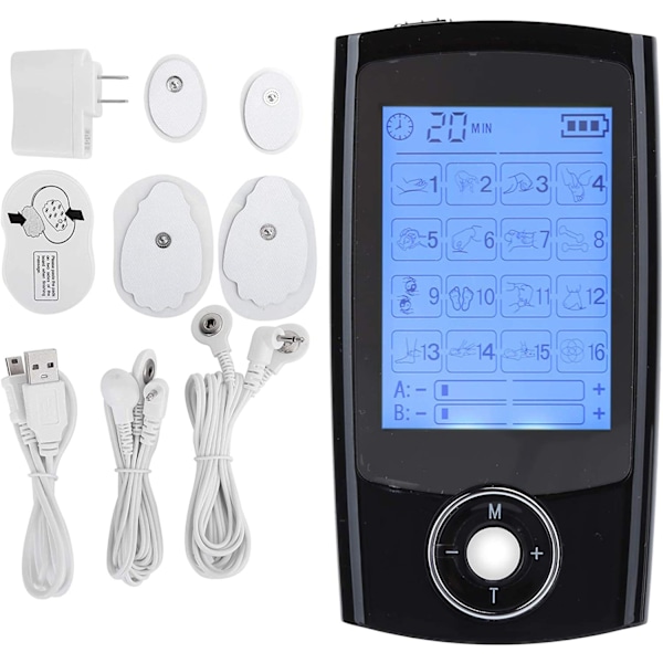 Ems Digital Tens Cervical Meridian Massager 24 Tilstande Sort