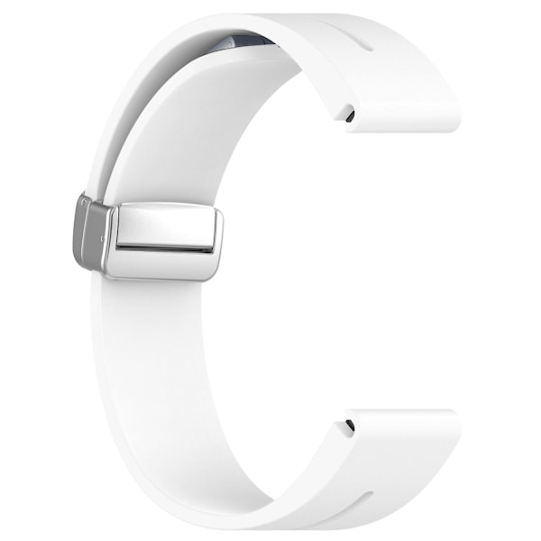 Silikone 26mm folde spænde urrem til Garmin Fenix 7x/7x Solar/tactix 7 Pro White