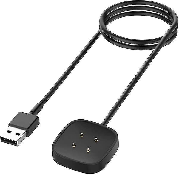 Oplader til Fitbit Sense & Versa 3, udskiftningsopladerkabel magnetisk dockstander til Fitbit Versa 3 / Sense Smartwatch