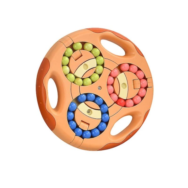 Roterende Magic Bean Legetøj Dekompressionslegetøj Roterende små perler Fidget Spinner Magic Cube Legetøj Børn Puslespil Pædagogisk Pink