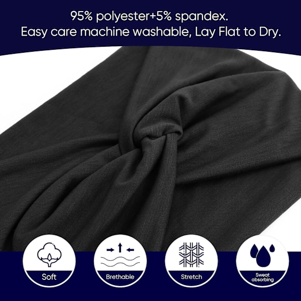 Hårband, bohemiska elastiska (4 stycken i: 9#)