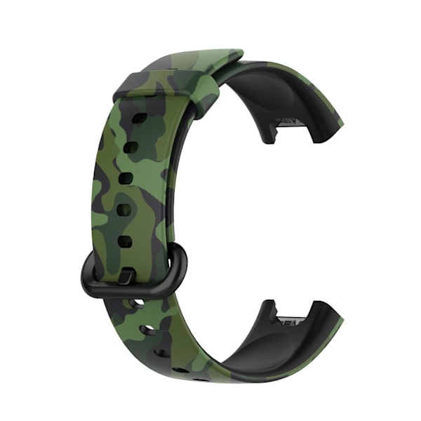 Mønstret printet urrem i silikone, justerbar smart watch rem til Xiaomi Redmi Watch/Mi Watch Lite Green H Other Xiaomi Models
