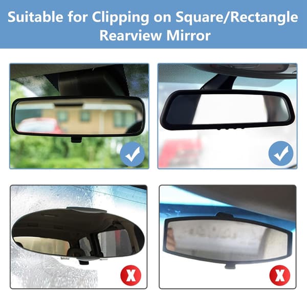 Bakspejl Bilmontering Greb Clip, Universal til iPhone Samsung HTC GPS Smartphone
