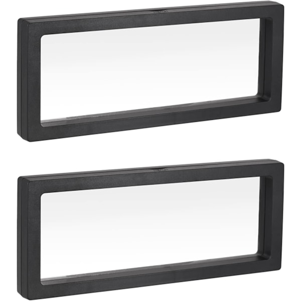 Kelluva kehys -vitriini 3D-laatikko black