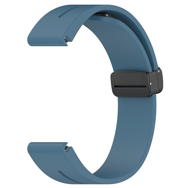 20mm magnetiskt silikonband för Samsung Galaxy Watch 6/6 Classic/5/4/huawei Watch Gt 3 42mm, klockarmband svart spänne Dark Blue