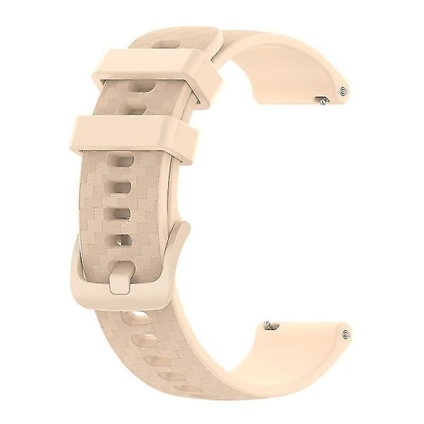 For Garmin Samsung Polar Huami Huawei 20mm Karbonfiber Silikonur Rem for Klokke Beige, Beige D Other Smartwatch Model