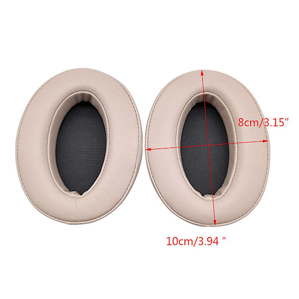 Udskiftning af læder øretelefoner til Wh-h910n headset blødt cover reservedele Black