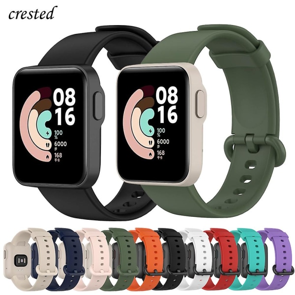 Rem för Xiaomi Mi Watch Lite Band Sport Silikon Smartwatch Ersättningsurband Armband Mi Watch Lite Redmi Watch Strap xiaomi mi watch lite red