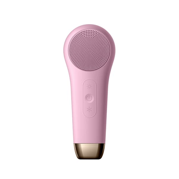 Ansigtsrensebørste - Vibrerende til dybderens og eksfoliering (Pink)