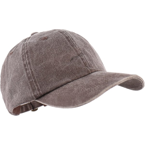 Unisex Baseball Cap Dame Herre Denim Justerbar Far Hat C