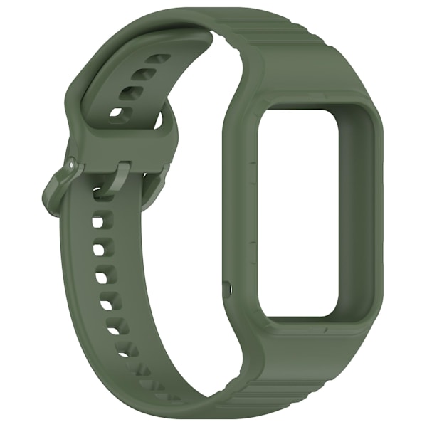 Enkel justerbar klokkestropp i fleksibel silikon for Xiaomi Smart Band 8 Pro Dark Green
