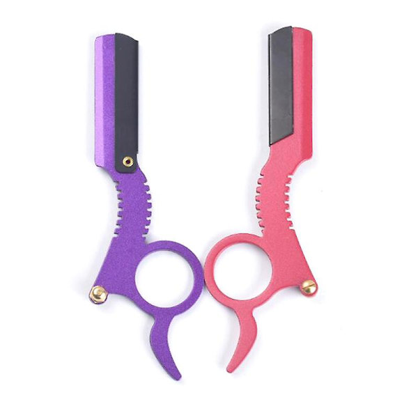 Straight Edge Barber Barberbarberskjegg Barbertommel Bladholder i rustfritt stål (1 stk) Black