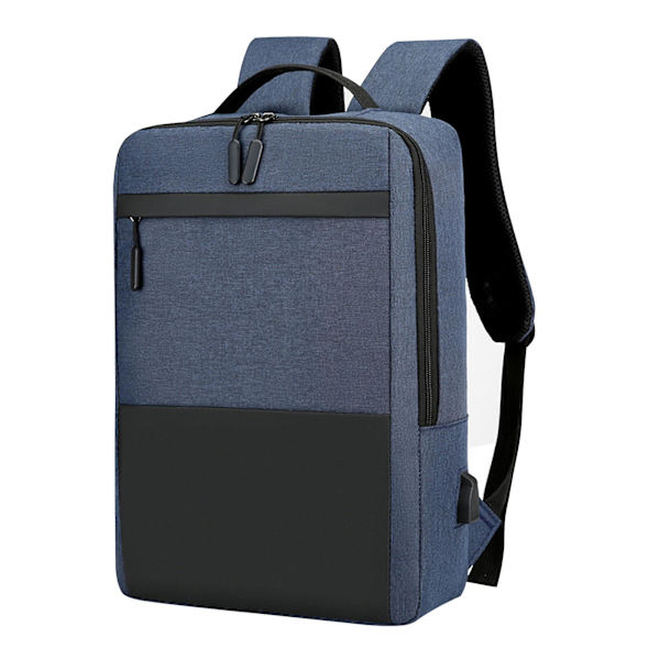 Liikematkareppu, vedenpitävä laukku lentomatkoille, sopii 15,6 tuuman kannettavalle tietokoneelle, jossa USB-latausportti Blue