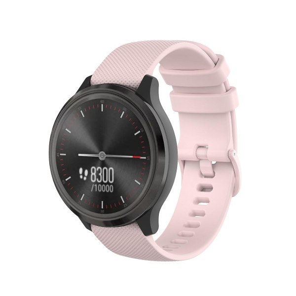 22mm Ternet Silikone Rem Til Huawei Watch Gt 2 46mm Pink