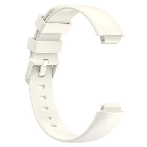 For Fitbit Inspire 3 Solid Silikon Watch Band Pin Buckle Wrist Strap Replacement, Størrelse: L Apricot, Apricot I Fitbit Inspire 3