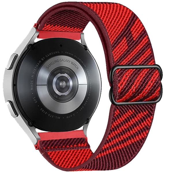 20 mm 22 mm ranneke Samsung Galaxy Watch 4/classic/3/5/ pro/active 2 Gear S3 elastinen nylon Huawei Watch Gt 2 2e 3 Pro hihna 22mm black red