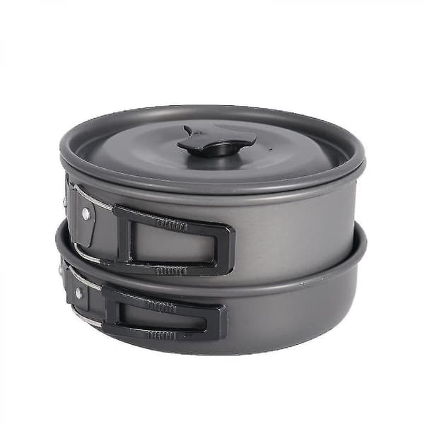 Aluminium Utomhus Camping Köksredskap Set Vikbart Kökset Camping Tekanna och Pannor Set Utrustninglightweig
