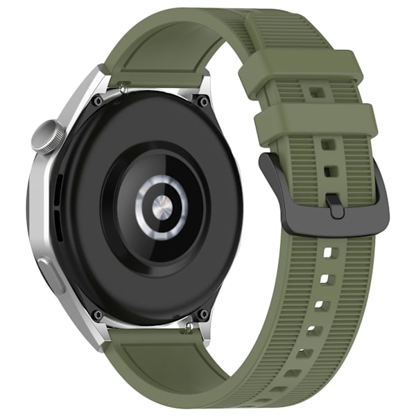 Til Huawei Watch GT 4 / Garmin Venu 2 Watch Band 22mm Blødt Silikone Rem Official Green