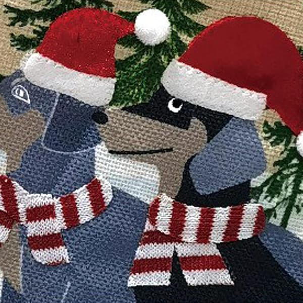 Julestrømpe 2-pakning, 18 tommer peishengende strømper