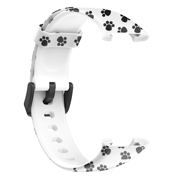 Xiaomi Mi Band 7 Pro -urheilurannekkeen pehmeä silikonipainatuskuvioinen vaihdettavissa oleva ranneke, vakiokoko Footprints