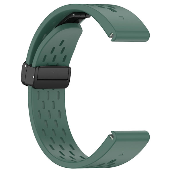 26mm Andningsbart Klockarmband För Garmin Tactix 7 Pro/fenix 7x/fenix 7x, Solsilikon Klockarmband Med Fällbart Spänne Dark Green