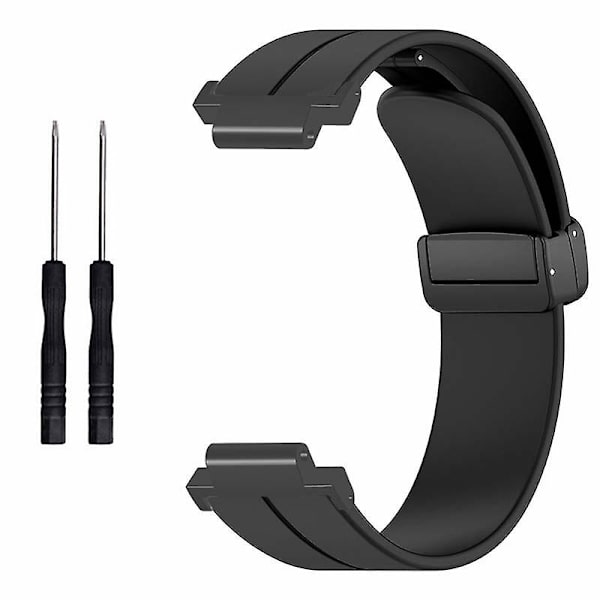 Magneettinen solki Silikonihihna Ranneke Garmin Forerunner 220/230/235/735xt/620/630 Black
