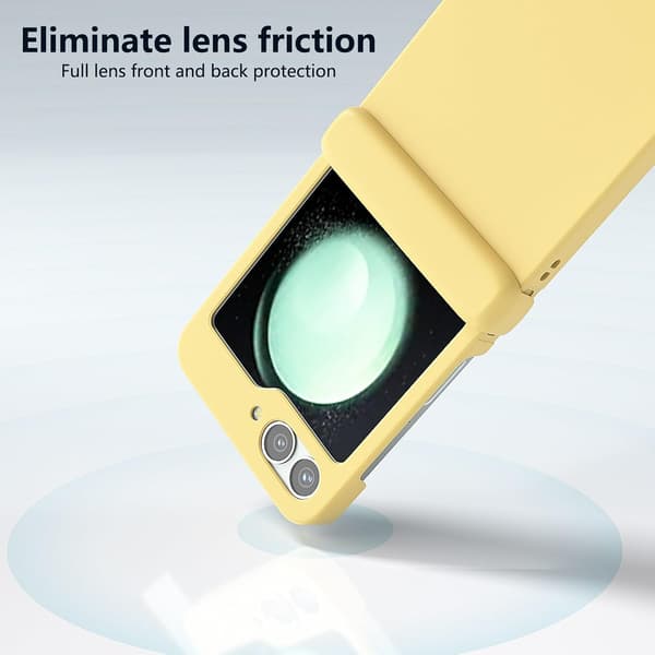 Etui til Samsung Galaxy Z Flip 6, hengselbeskyttelse Yellow