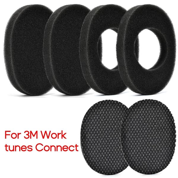 Bløde skumørekopper til 3m Work Tunes Connect-headset ørepuder svamp puder