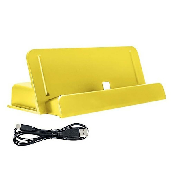 Rask lader ladestasjon stativ med type-c base (for Nintendo Switch Lite) Yellow