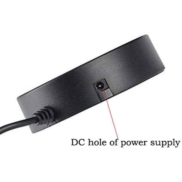 8-ports boks Multi Dataoverførsel USB 2.0 Hub Rund Form Multi-port Black