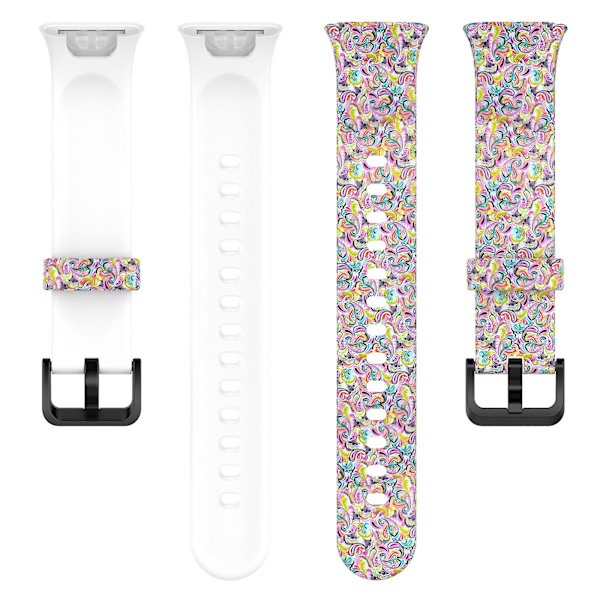 Xiaomi Mi Band 7 Pro -urheiluranneke, pehmeä silikoni, kuvioitu painatus, vaihdettava ranneke, vakiokoko Facial Makeup