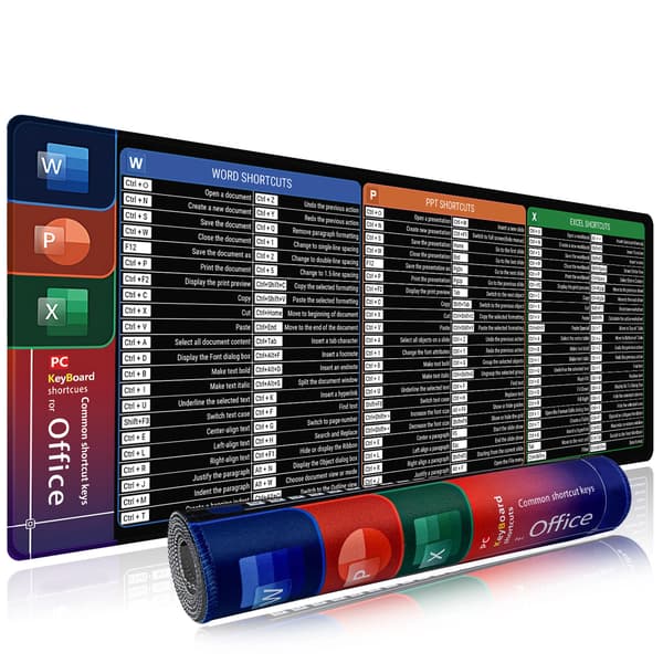 Musematte - Kontorsnarveier Utvidet Excel Powerpoint Word Stor Skrivebordsmatte (400*900*3Mm)