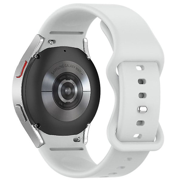 Samsung Galaxy Watch 4/Watch 4 Classic -rannekke 20 mm, rannekoru perhoslu soljella Light grey, Light Grey H Samsung Galaxy Watch4