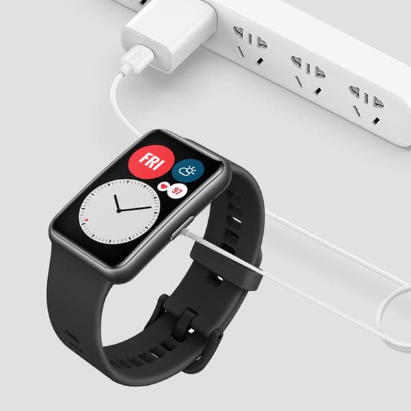 Oplader til Huawei Band 9, 1m USB A-kabel (kompatibel) Black