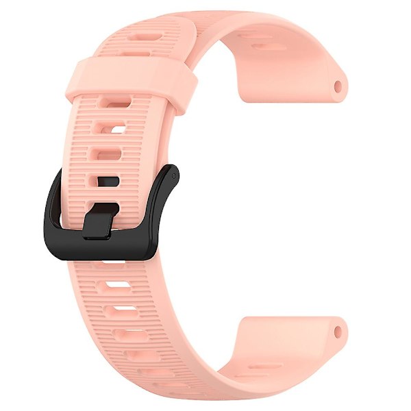 Til Garmin Forerunner 945/ 935 Udskiftning Rem Stål Spænde Tekstureret Silikone Urrem Light Pink