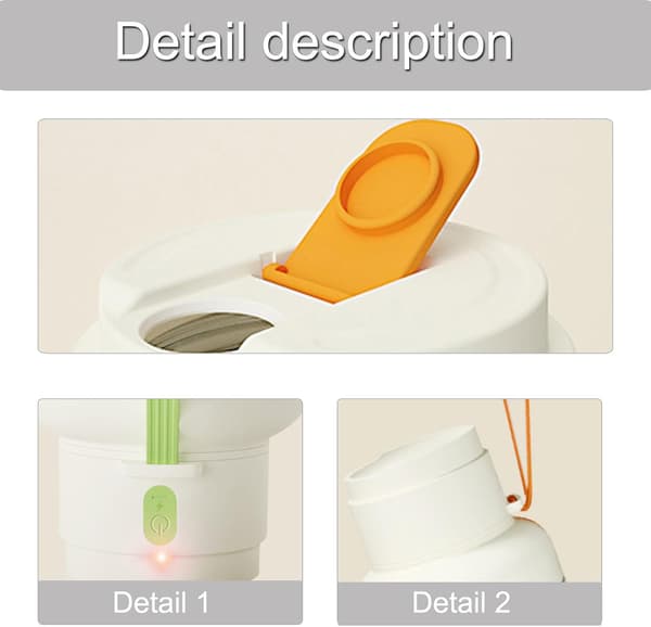 Juicer 850 ml blenderkopp (grønn)