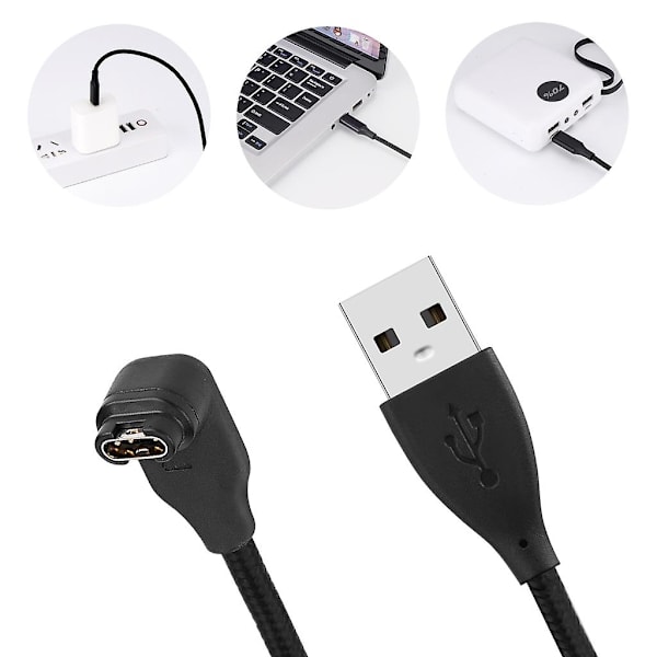 Power Laddare Laddningskabel Dockningsstation för Fenix7/7S/7X/6/5/5X Port C Straight head