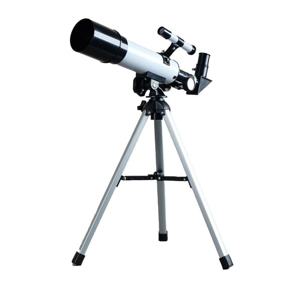 Teleskop 36050 Astronomisk Nybegynner, Zoom 360/50 mm Refraktor Spotting (Hvit)