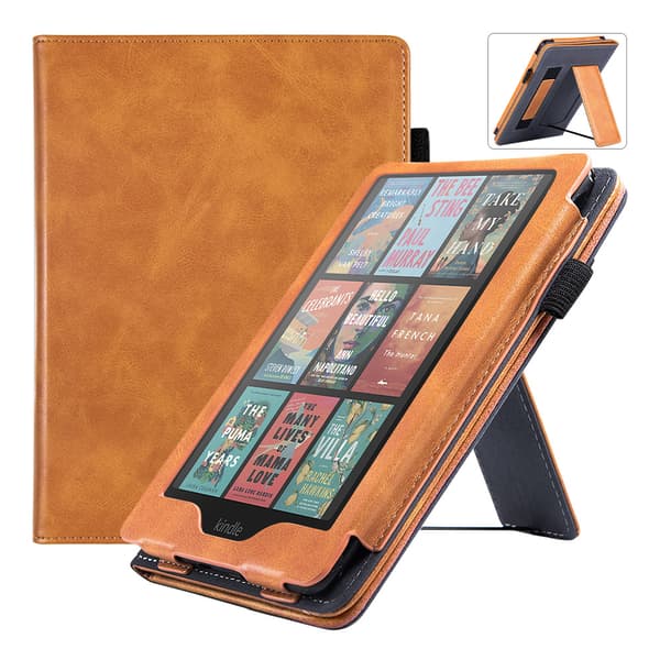 Etui - Til 12. generation Kindle Paperwhite, med automatisk dvale/vækning (brun)