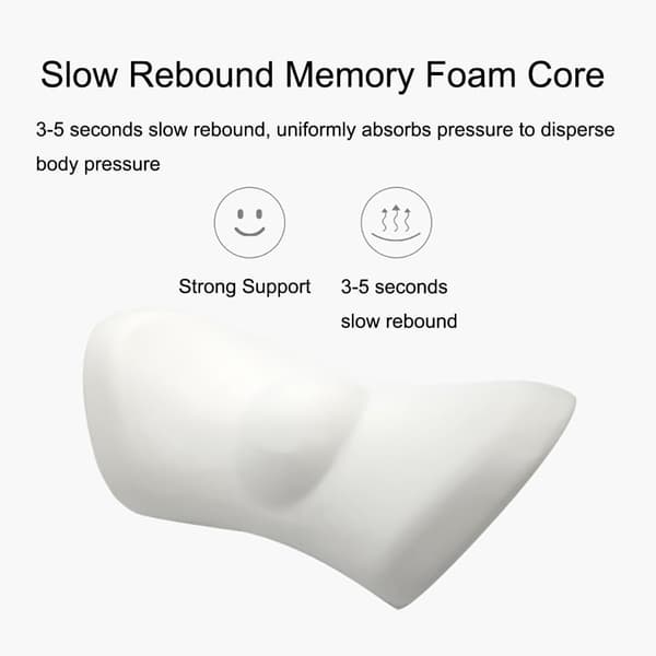 Lændestøttepude, Premium Memory Foam Ryglænspude (Khan Cloth, Pink)