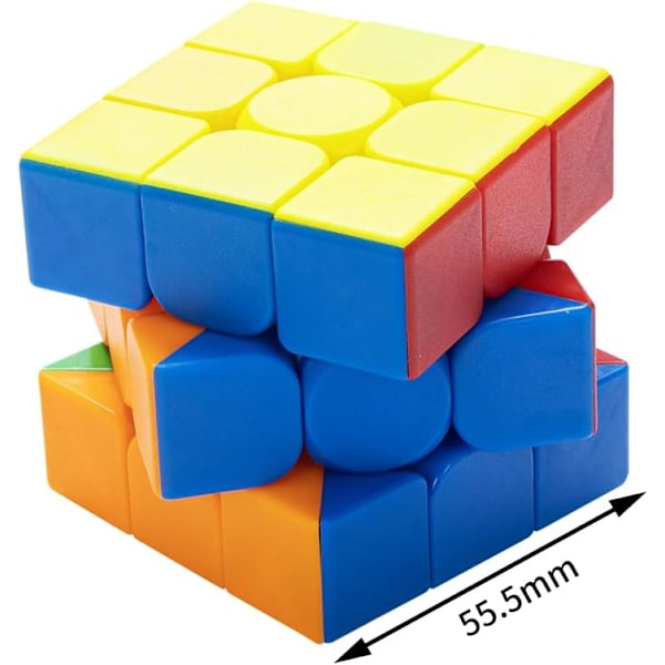 Speed Cube Sæt, Magic Cube Til Festgaver 3X3X3 Stickerless Magic Cube Gave Til Børn 12 Pak