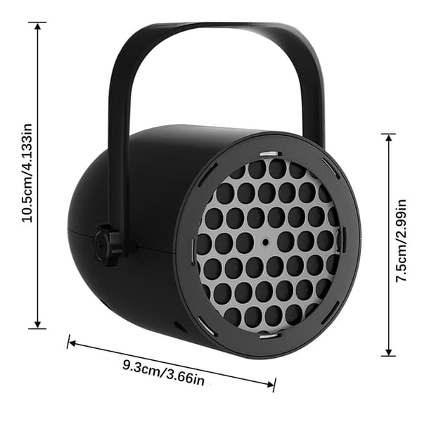 LED-projektorivalo dynaamisella kuviolla, värikäs tunnelmalamppu Black Snowflake