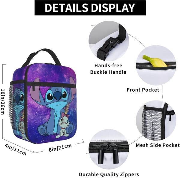 Stitch Isolert Matpose Skole Piknik Snacks Matboks (4)