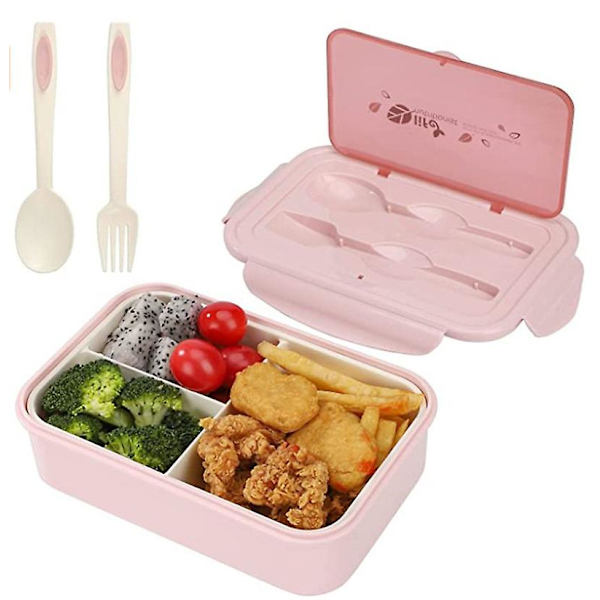 Madkasser, Bento Madkasser med 3 rum og bestik
