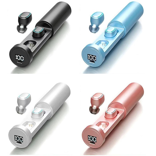 TWS Bluetooth 5.0 Trådlösa Hörlurar B9 Hörlurar Mini Headset Hörlurar In Ear pink
