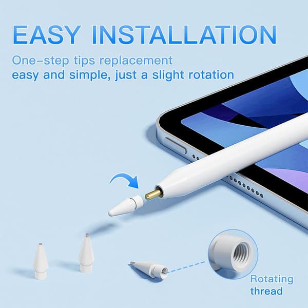 Udskiftningsspidser - 6-pak til Apple 2. og 1. generation USB-C