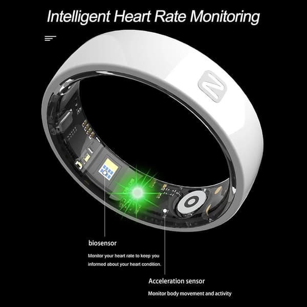 Smart Ring Nfc Access Control Hjärtfrekvens Blodtryck Syre Sömn Vattentät (Rosa, 8#)